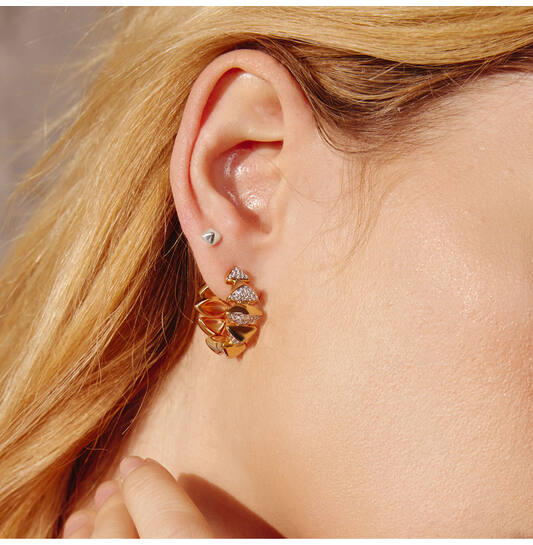  TRAILBLAZER - Boucles d'oreilles à puces - Argent / Rhodié
